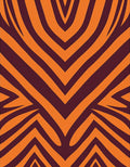 Bold Orange Zebra Stripes Rug