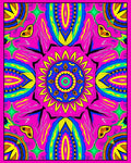 Vibrant Boho Mandala Abstract Design Rug