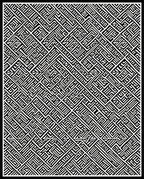 Sharp Linear Maze Motif Rug
