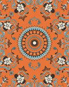 Mandala Floral Pattern Medallion Design Rug