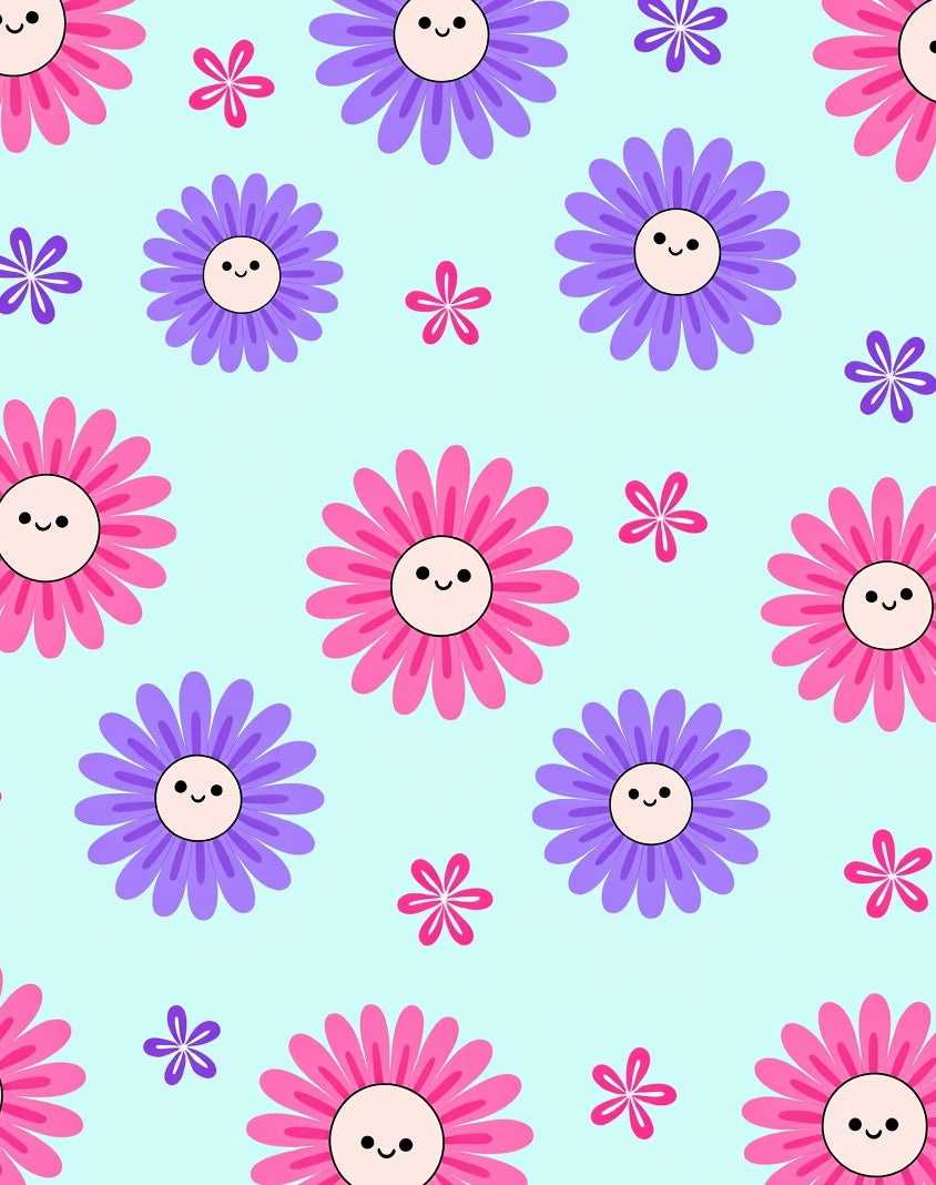 Cute Flower Pattern Rug