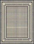 Geometric Grid Pattern Area Rug
