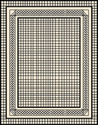 Geometric Grid Pattern Area Rug