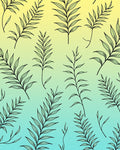 Gradient Leaf Pattern Design Rug