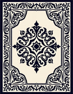Classic Dark Floral Medallion Rug