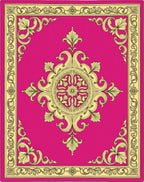 Ornate Floral And Lattice Pattern Rug