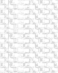 Abstract 3D Block Line Art Rug