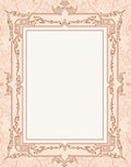 Ornate Floral Geometric Border Design Rug