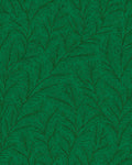 Emerald Green Leafy Vine Pattern Rug