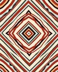 Abstract Diamond Geometric Pattern Rug