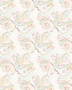 Pastel Whimsical Swirls Pattern Rug