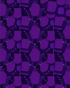 Deep Purple Geometric Tessellation Pattern Rug