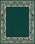 Elegant Ornate Scrollwork Border Rug