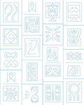 Abstract Line Art Geometric Patterns Rug
