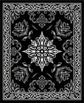 Elegant Filigree Mandala Pattern Rug