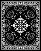 Elegant Filigree Mandala Pattern Rug