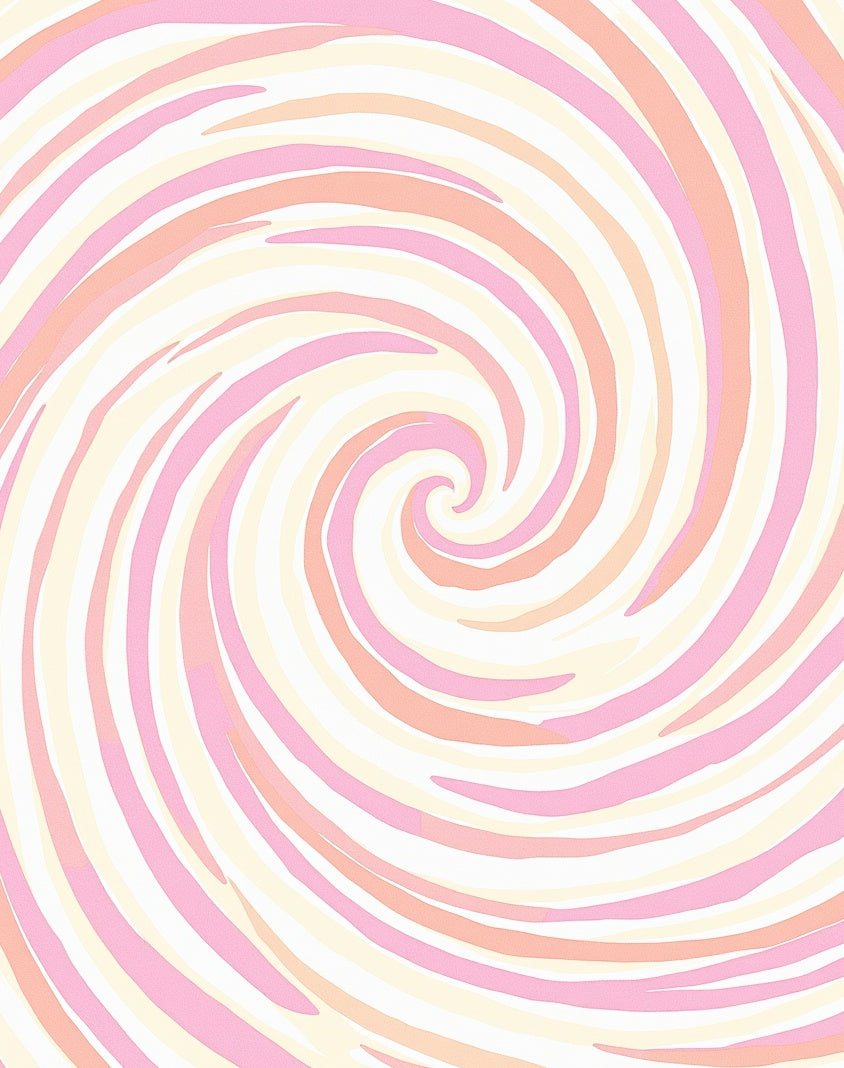 Pastel Swirl Pattern Rug