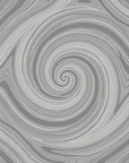 Abstract Grey Swirl Pattern Rug