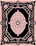 Floral Scrollwork Classic Mandala Design Rug