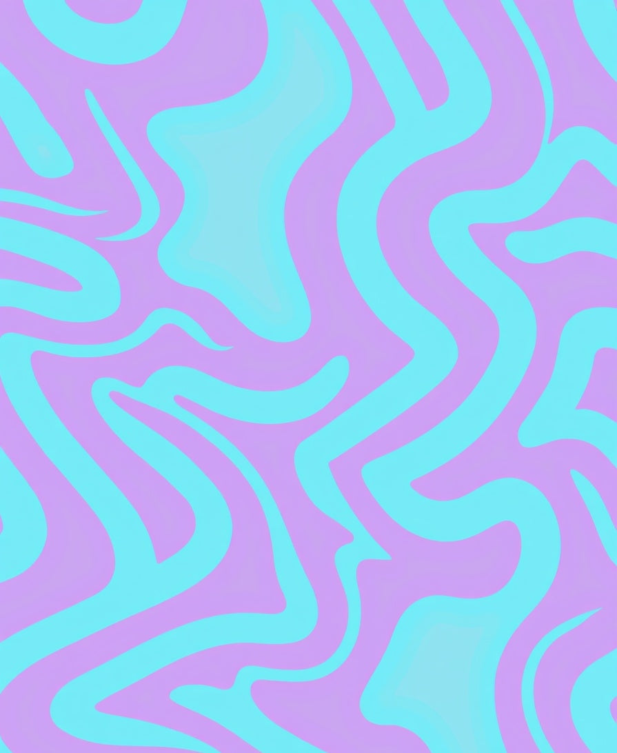 Psychedelic Swirl Pastel Design Rug