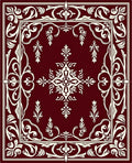 Vintage Floral Medallion Patterned Rug