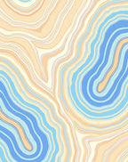 Abstract Swirling Earth Tones Rug