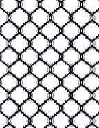 Classic Geometric Chain Link Motif Rug