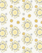 Blooming Daisy Floral Pattern Design Rug