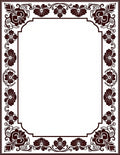 Ornate Floral Border Rug