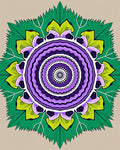 Vibrant Floral Mandala Design Rug