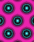 Vibrant Sunburst Pattern Design Rug