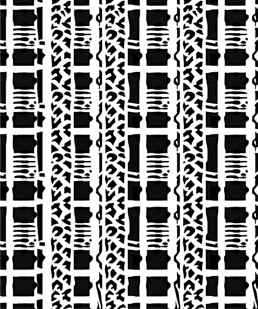 Bold Stripe Leopard Modern Pattern Rug