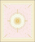 Radiant Sunburst Geometric Pattern Rug