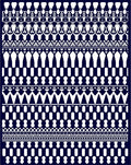 Tribal Geometric Striped Pattern Rug