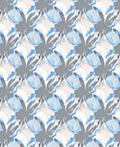 Soft Blue White Swirl Pattern Rug