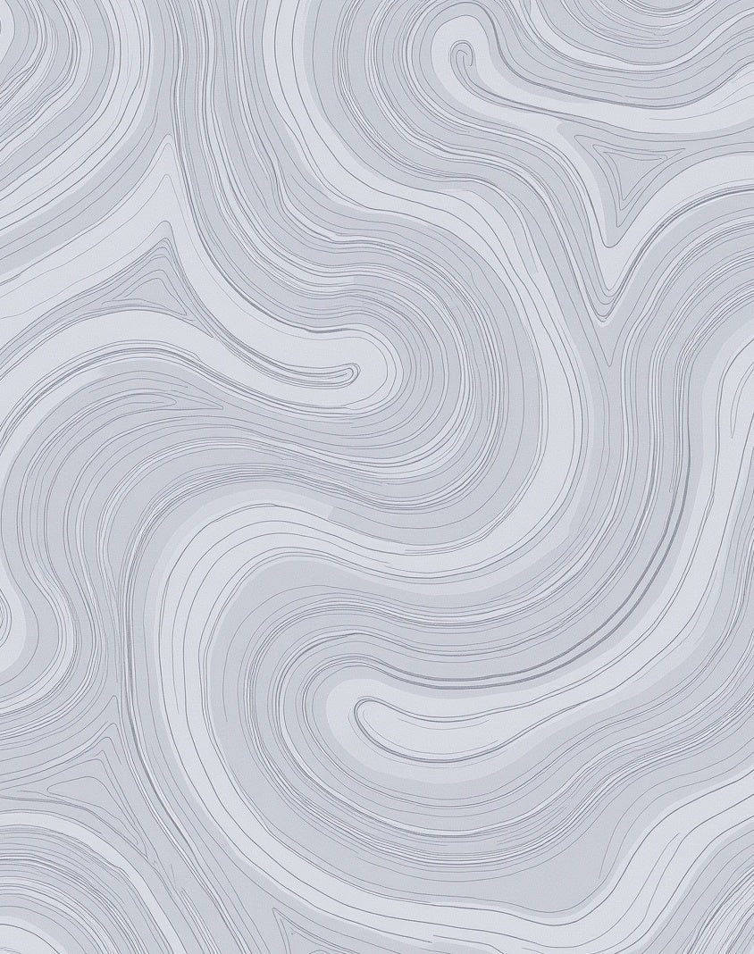 Gray Swirl Abstract Pattern Rug