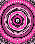 Vibrant Pink Mandala Pattern Rug