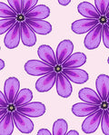 Purple Dazzling Floral Pattern Rug