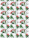 Abstract Floral And Leaf Pattern Rug