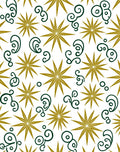 Golden Starburst Swirl Medley Rug