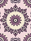Floral Mandala Patterned Statement Rug