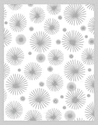 Radiating Starburst Gray Pattern Rug