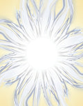 Radiant White Petal Sunburst Pattern Rug
