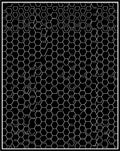 Modern Hexagonal Geometric Pattern Rug