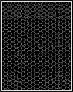 Modern Hexagonal Geometric Pattern Rug