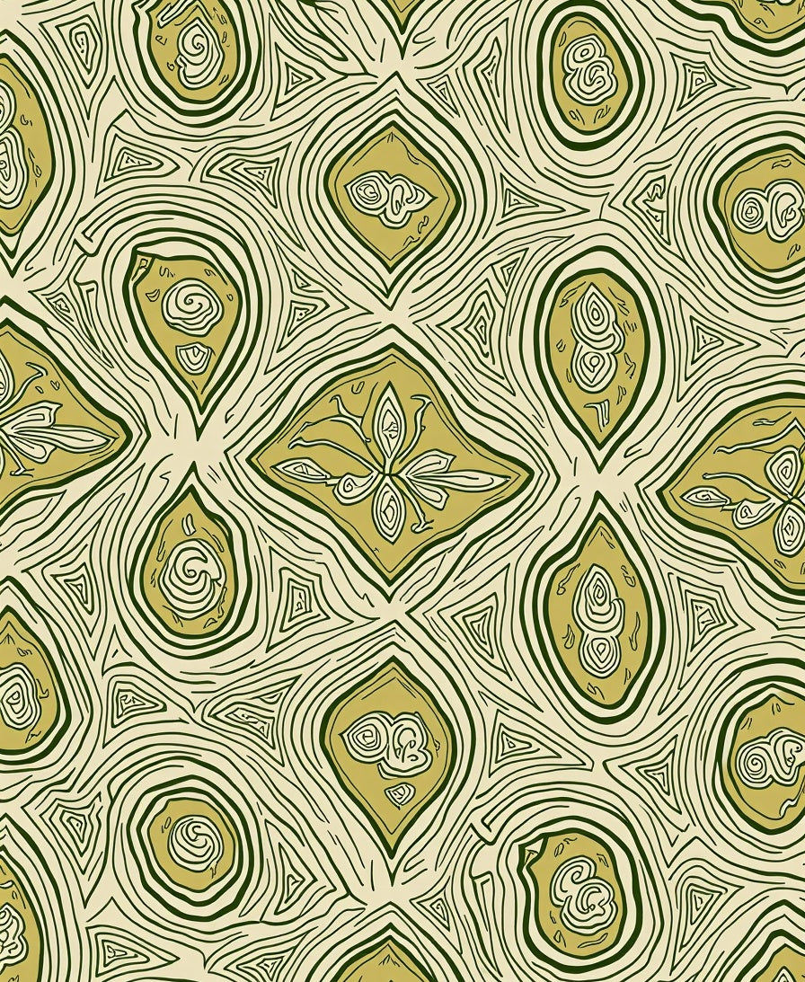 Organic Abstract Lines Pattern Rug