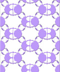 Abstract Hexagonal Lavender Design Rug