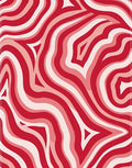 Red Swirl Abstract Pattern Rug