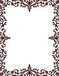 Elegant Dark Brown Swirl Pattern Rug
