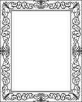 Ornate Scrollwork Floral Pattern Rug